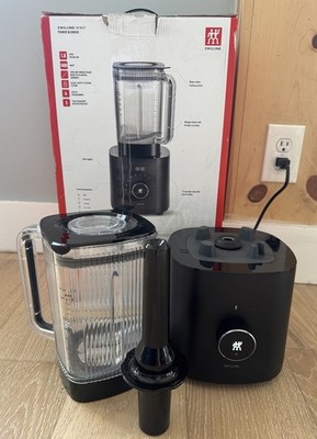 Zwilling Enfinigy Matte Black Countertop 64oz Power Blender w 6 Settings