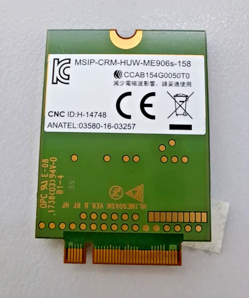 HP EliteBook x360 1030 G2 Modul LTE Huawei ME906S-158 Original WLAN Karte LTE - Bild 2 von 2