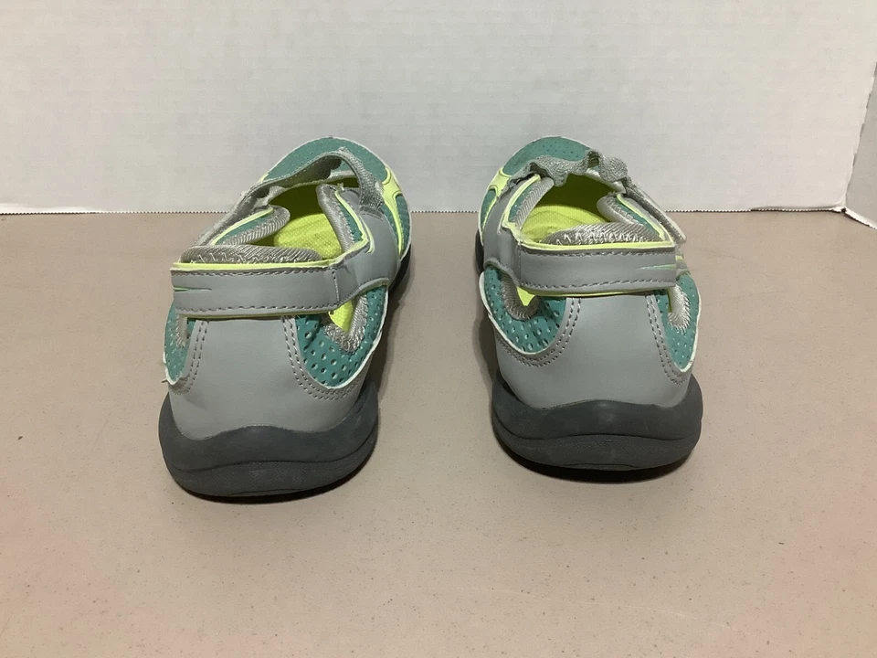 Curves para Mujer Talla 9.5 Gris Turquesa Verde Elástico Cómodo Trail Zapatos para Agua Foto 4 de 4