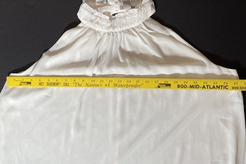 H&M women XXL sleeveless white blouse NWT Dressy Flowy Trapeze Dressy - Picture 9 of 12