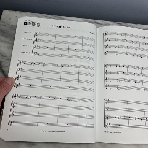 Jazz Quartets for Clarinet by Bert Lochs 2005 Sheet Music Instruction & CD Set - Picture 9 of 11