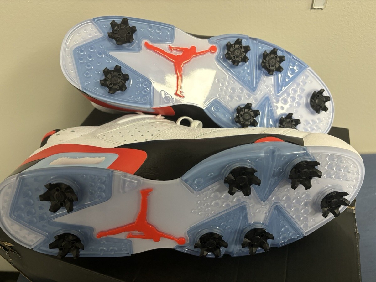 Size 12 - Air Jordan 6 Retro Golf Low White Infrared | eBay