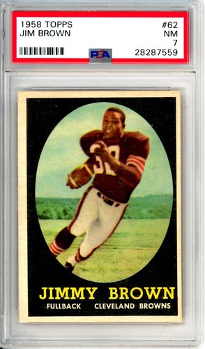 1958 Topps Jim Brown #62 PSA 7 Browns 12823