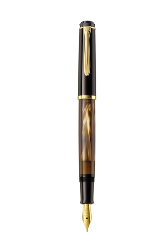 Pelikan Fountainpen  M200 Brown-Marbled - EF  Nib