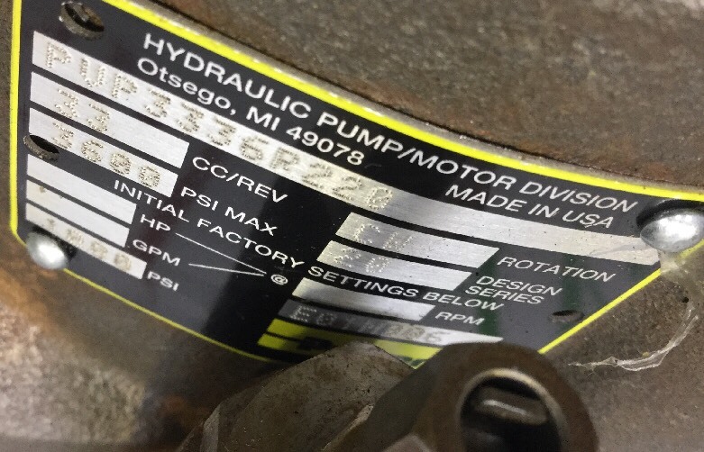 PARKER HYDRAULIC PUMP/MOTOR DIVISION PVP3336R220 eBay