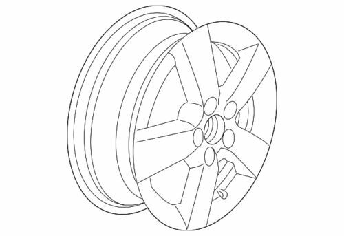 Wheel Rim Volkswagen VW Jetta 16 2008-2010 1T0601025M8Z8 OEM
