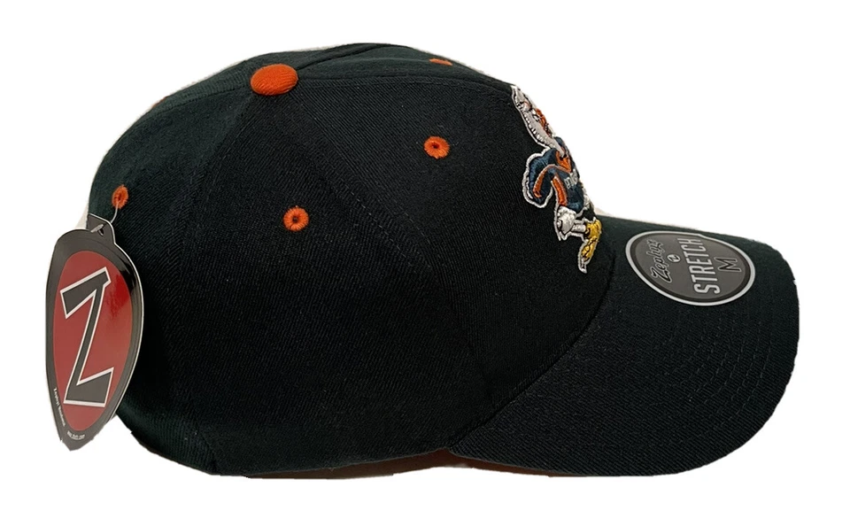 Zephyr NCAA Miami Hurricanes “ZH" Structured Curved Bill Stretch Fit Hat NWT - Image 4 of 4