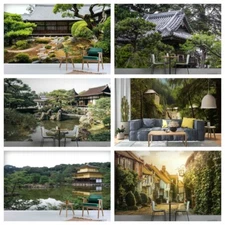 3D Building Lake Forest Self-adhesive Wallpaper Removable Wallpaper Wall Mural