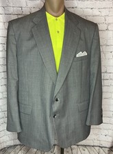 Stafford Blazer Jacket Gray Tweed Mens 50R Sport Coat 2 Made In The USA