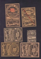 Antique Sweden Match Tag Set BN182085