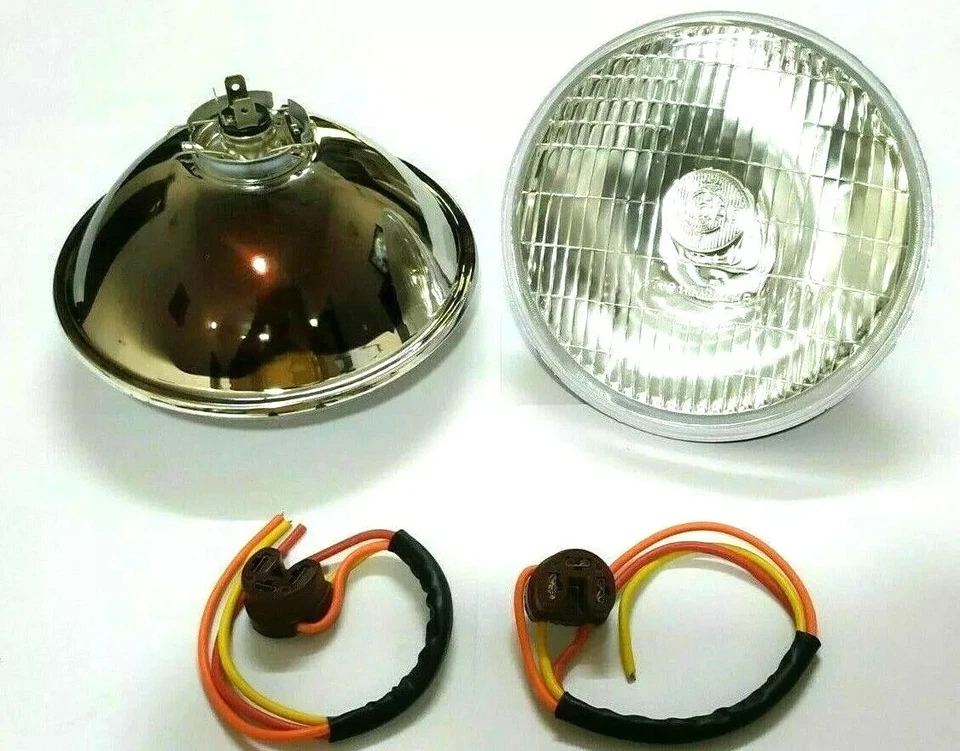 2 faros Lucas 700 7" pulgadas 12v conversión H4 para American Motors AMC Foto 2 de 4