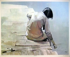 Adrian Dingle (1911-1974) Canadian "MONDAY" Lithograph PRISTINE must see