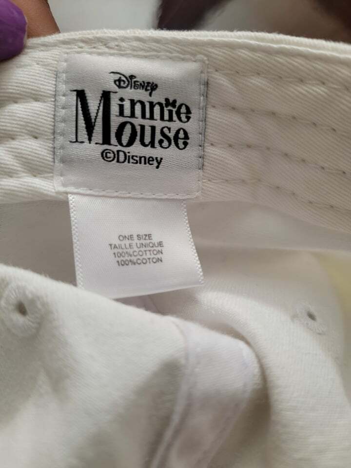 Minnie Mouse Women's Golf Cup, Baseball Cap White NEW Disney Adjustable eBay