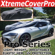 2019 2020 2021 2022 TOYOTA GR SUPRA BREATHABLE CAR COVER W/MIRROR POCKET -BLACK