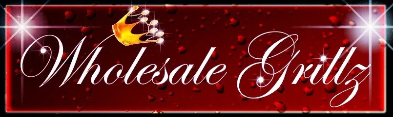 NEW 14k Gold GP Top Tooth iced Grillz Black ice Mouth Grills For teeth Bling Out - Image 2 of 4