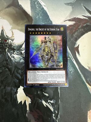 Yugioh Dingirsu, the Orcust of the Evening Star Super Rare RA01
