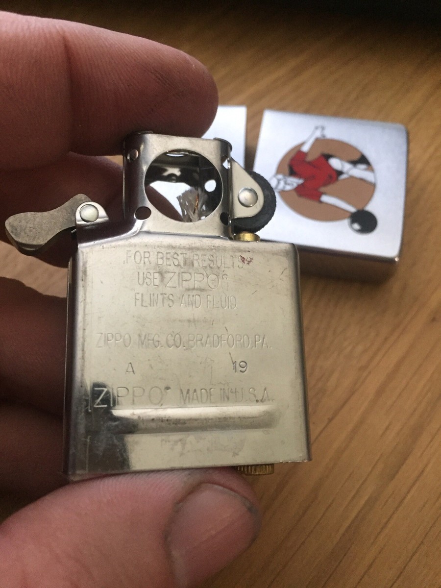 Zippo Bowling Bowler Man 1976 w/ 2019 cigar insert | eBay Zippo Bowling Bowler Man 1976 w/ 2019 cigar insert | eBay