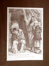 In America 1883 Indian Man & Indian Woman Indian Pawnies