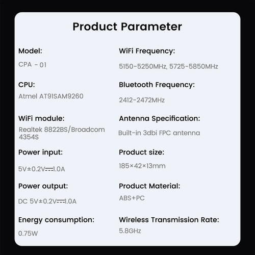USB Android Auto & Wireless Apple Carplay Adaptor + Android Operating System App - Picture 5 of 5