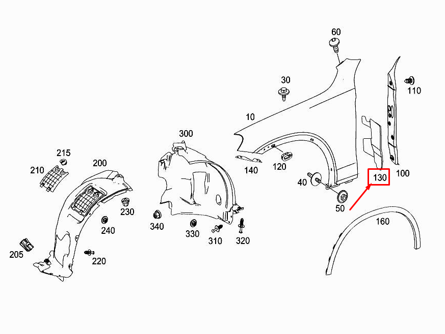 Mercedes-Benz GLC (x253) 2016 Other Exterior Part A2538859001  
