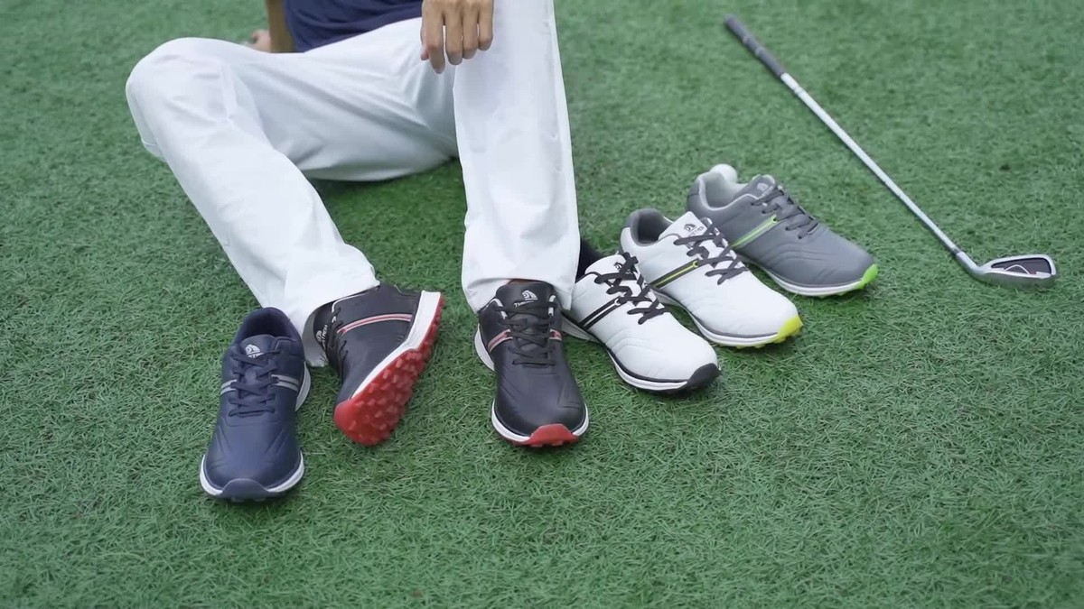 Thestron Men's Golf Sneakers Spikeless Professional Golf Training