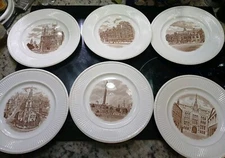 Wedgwood Old London Views First Edition 1941 - Partial Set of Six Plates (6)