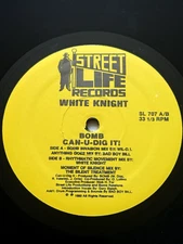 White Knight, Bomb ‎– Can-U-Dig It! 12" Vinyl, 12", Yellow labels Hip-Hop House