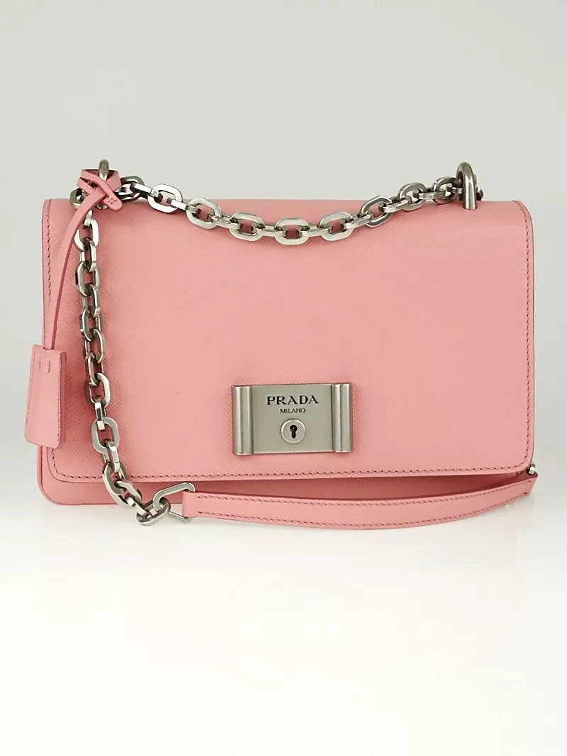 Shop Prada Saffiano Leather Shoulder Bag