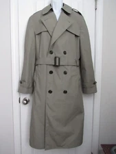 Defense Logistics Agency~ Valor Collection~ Khaki Green All Weather Coat~ 42 L