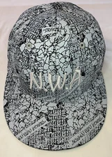 NWA 2007 Ruthless Records Hat Straight Out Of Compton Map Lockup Legends S 7 1/4