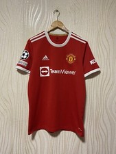 MANCHESTER UNITED 2021 2022 HOME SHIRT JERSEY ADIDAS H31447 sz M B.FERNANDES UCL