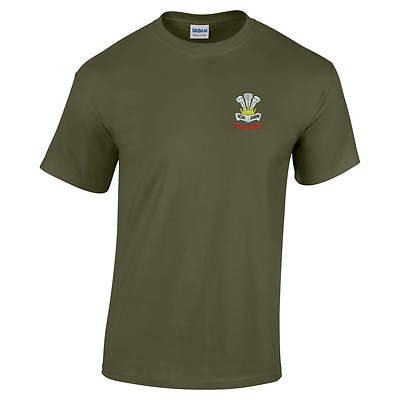 OFFIZIELLES Royal Welsh Regiment 100 % vorgeschrumpfte Baumwolle T-Shirt