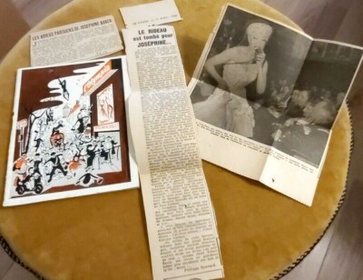 Altes OLYMPIA Programm Presseausschnitte 1956 Abschied von JOSEPHINE BAKER