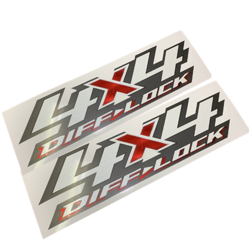 Sticker* 4 x 4 DIFF - LOCK For Attached Rear Body ISUZU D