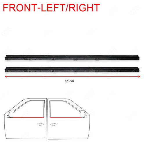 Fits Toyota Corolla KE25 TE27 Coupe 70 - '74 Pair Outer Weatherstrip Door Belt - Picture 4 of 8