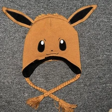 Pokemon Eevee Cosplay Fleece Lined Laplander Beanie Cap Hat