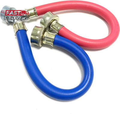 #ad Hot Cold Washer Hose Rubber Y Mixer Plumbing Connector Burst Proof Water Line Ho $14.47