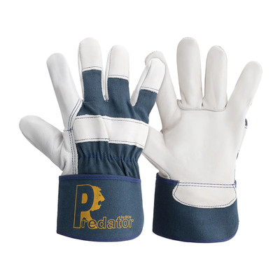 Rindsleder Rigger Arbeitshandschuhe Gr. 10/L elfenbein Predator Signature Ron Simpson