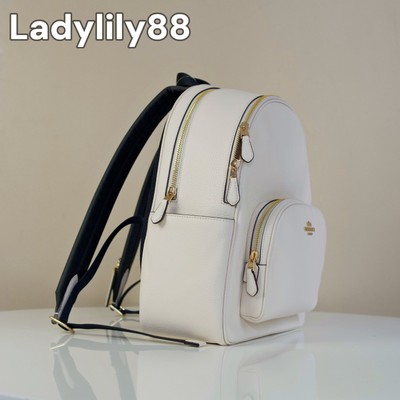 Coach 5666 Court Backpack Pebble Leather Chalk Medium Bag Purse Shoulder School NWT Coach 5666 Court Backpack Pebble Leather $450 | eBay main image 4