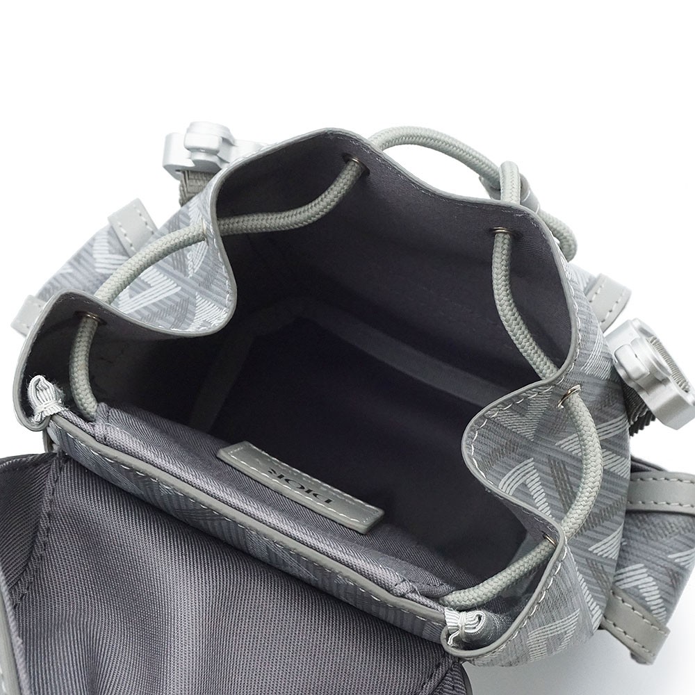 Christian Dior 2HTWS018CDP CD Diamond Hit the Road PVC Gray Shoulder Bag image 4