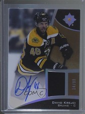 2015 Ultimate Collection Spectrum Silver Jersey 14/99 David Krejci #18 Auto b0v