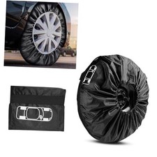 Spare Tire Cover, Waterproof Spare Tire Covers with Handle, S 13-18 Inch Black