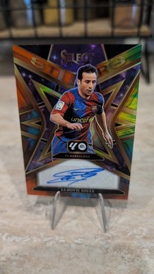 2025-26 Panini Select La Liga Soccer - Ludovic Giuly Auto 10/10 - FC Barcelona 