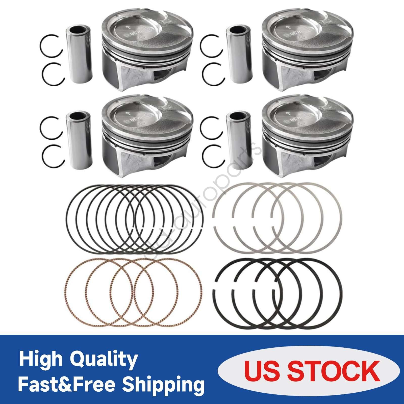 +0.50MM G4NC Engine Pistons Rings Kit 23041-2E200 For 2014-2018 HYUNDAI KIA 2.0L