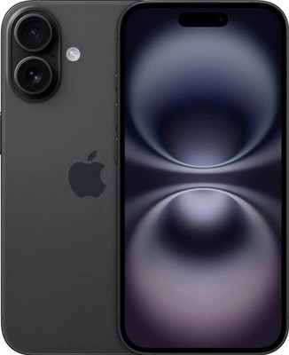 Apple iPhone 16, Fully Unlocked, 128GB, Black, 6.1 in Screen, B- Grade, A3081
