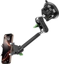 Car Phone Holder 360  Rotation, Windshield Suction Cup Mount for iPhone Samsung