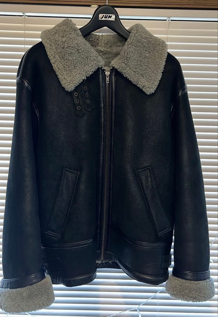 JUN MEN Shearling bomber jacket shearling - image 1