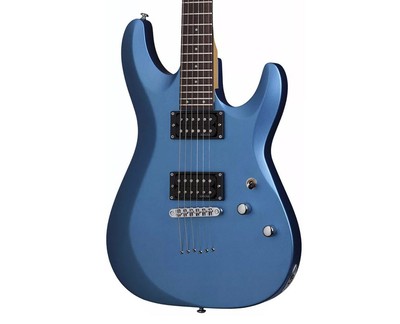 Schecter C-6 Deluxe Electric Guitar - Satin Metallic Light Blue