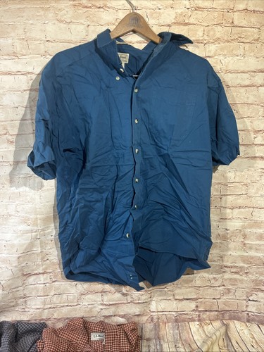 L.L. Bean Abotonado Manga Corta/Larga Hombre Mediano - Lote 8 - Imagen 17 de 24