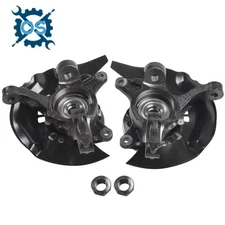 Pair Front Steering Knuckles&Wheel Hub Bearings for Toyota Camry 2004 2005 2006